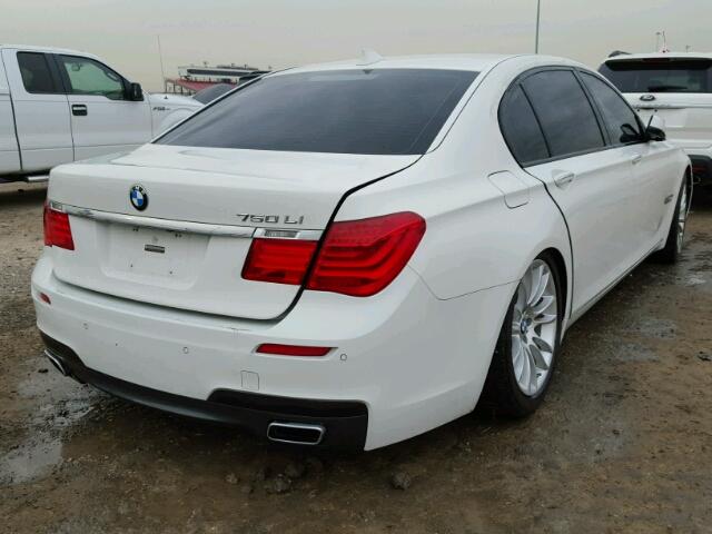 WBAKB8C54BCY66209 - 2011 BMW 750LI WHITE photo 4