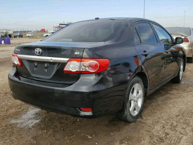 5YFBU4EE8CP026428 - 2012 TOYOTA COROLLA BA BLACK photo 4