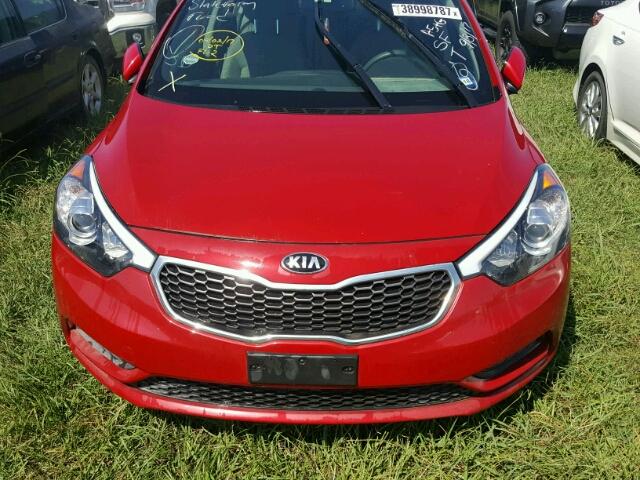 KNAFX4A60E5165182 - 2014 KIA FORTE RED photo 9