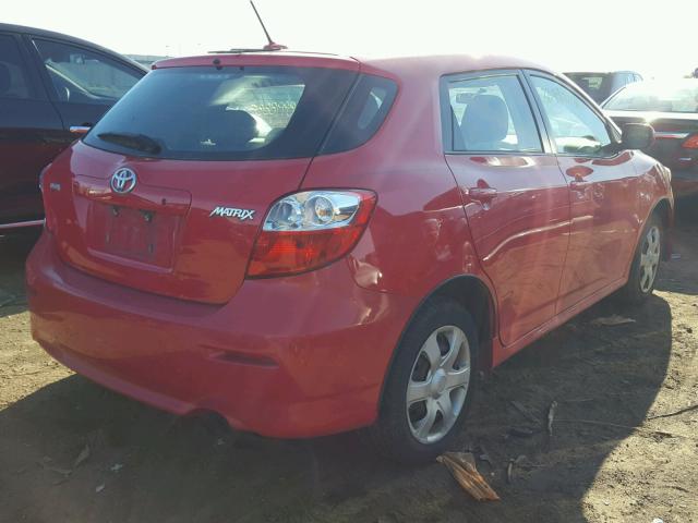 2T1KU40E79C175414 - 2009 TOYOTA COROLLA MA RED photo 4