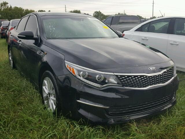 5XXGU4L36GG116764 - 2016 KIA OPTIMA EX BLACK photo 1