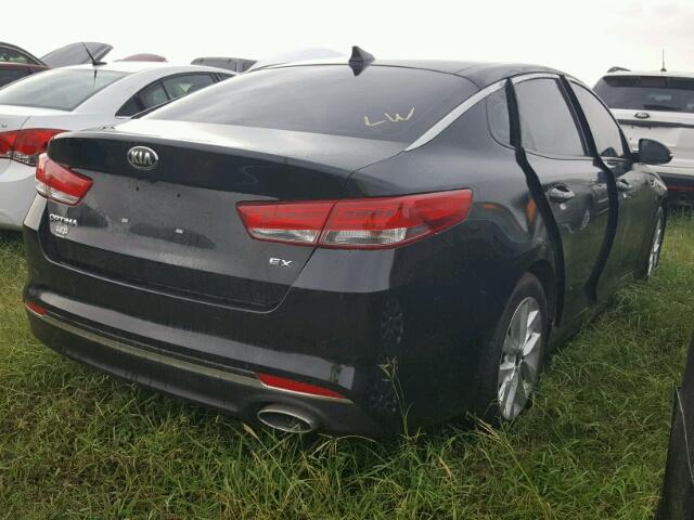 5XXGU4L36GG116764 - 2016 KIA OPTIMA EX BLACK photo 4