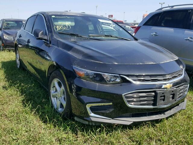 1G1ZB5ST6HF140898 - 2017 CHEVROLET MALIBU BLACK photo 1