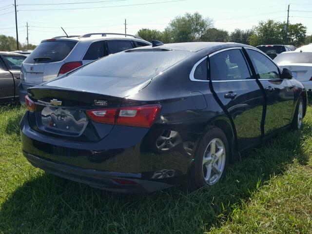 1G1ZB5ST6HF140898 - 2017 CHEVROLET MALIBU BLACK photo 4