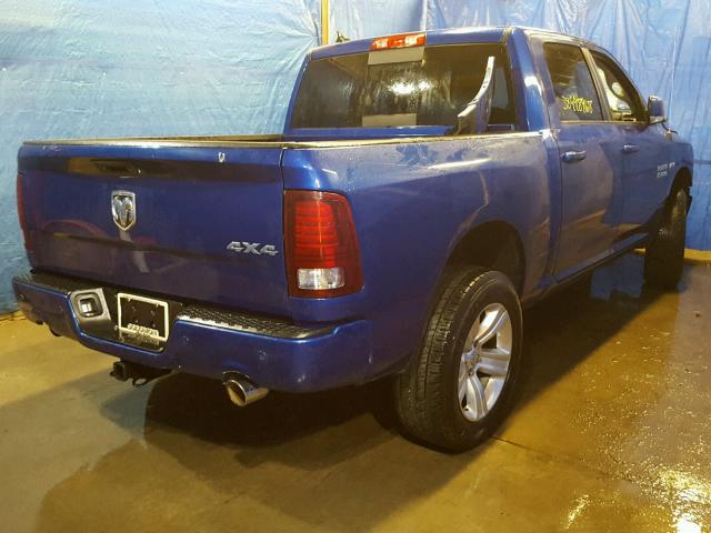 1C6RR7MT3ES343527 - 2014 RAM 1500 SPORT BLUE photo 4