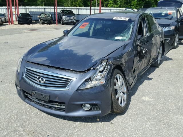 JN1CV6AR3DM756051 - 2013 INFINITI G37 BLUE photo 2