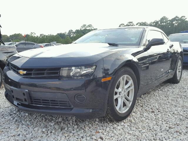 2G1FB1E38F9290072 - 2015 CHEVROLET CAMARO LS BLACK photo 2