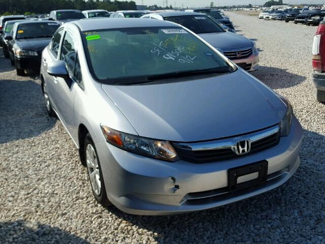 19XFB2F52CE103726 - 2012 HONDA CIVIC SILVER photo 1