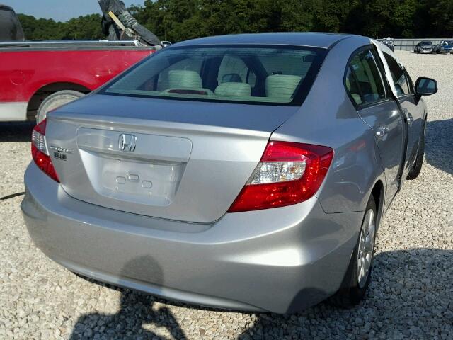 19XFB2F52CE103726 - 2012 HONDA CIVIC SILVER photo 4