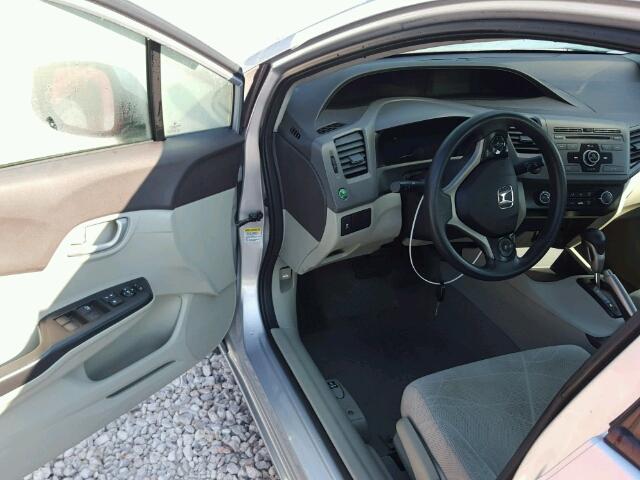 19XFB2F52CE103726 - 2012 HONDA CIVIC SILVER photo 9