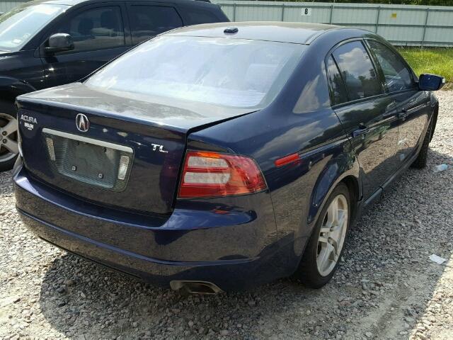 19UUA66207A048890 - 2007 ACURA TL BLUE photo 4