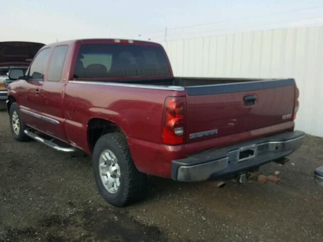 2GTEK19B651303189 - 2005 GMC NEW SIERRA RED photo 3