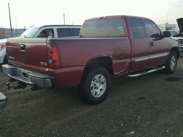 2GTEK19B651303189 - 2005 GMC NEW SIERRA RED photo 4