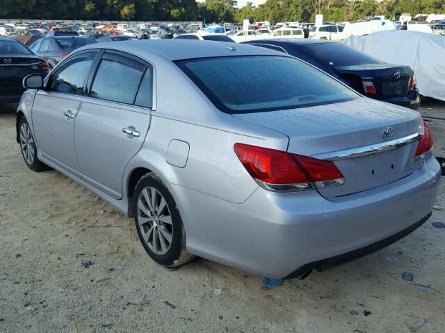 4T1BK3DB6BU381683 - 2011 TOYOTA AVALON BAS SILVER photo 3