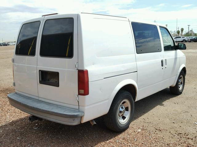 1GTDM19W71B500407 - 2001 GMC SAFARI XT WHITE photo 4