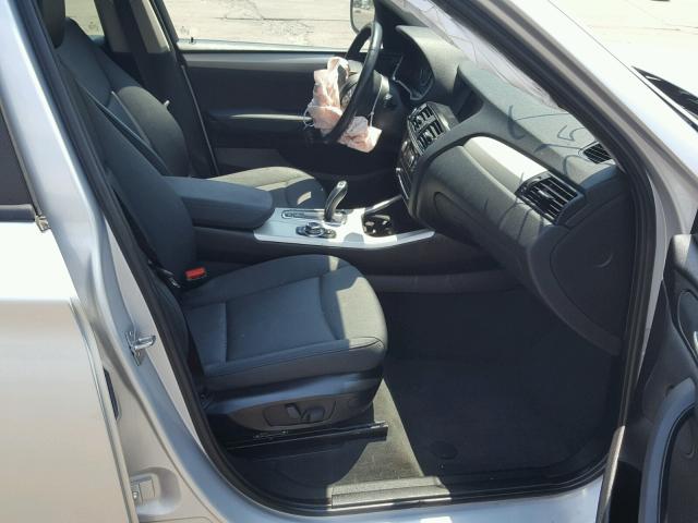 5UXWX5C5XCL725861 - 2012 BMW X3 XDRIVE2 SILVER photo 5
