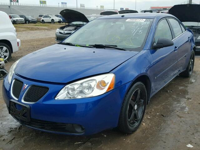 1G2ZG58NX74258792 - 2007 PONTIAC G6 BLUE photo 2