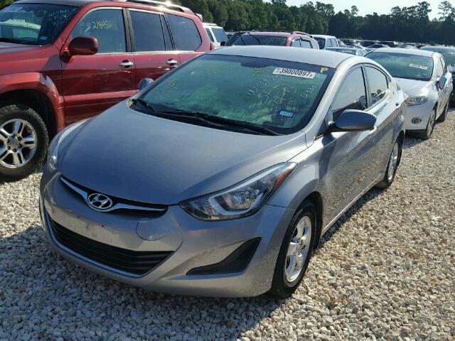 KMHDH4AE6EU205751 - 2014 HYUNDAI ELANTRA SE SILVER photo 2