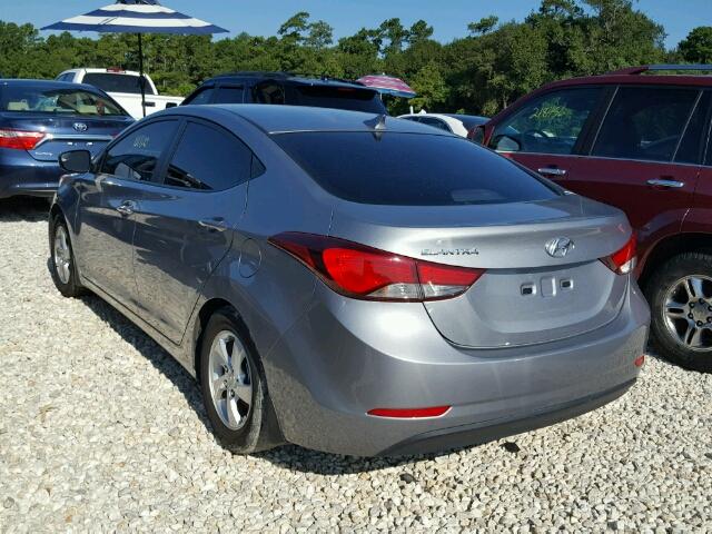 KMHDH4AE6EU205751 - 2014 HYUNDAI ELANTRA SE SILVER photo 3