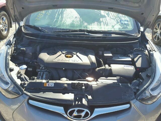 KMHDH4AE6EU205751 - 2014 HYUNDAI ELANTRA SE SILVER photo 7