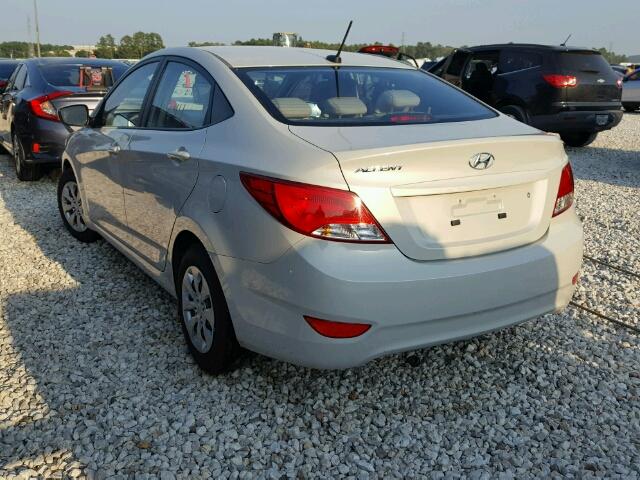 KMHCT4AE4GU947417 - 2016 HYUNDAI ACCENT WHITE photo 3