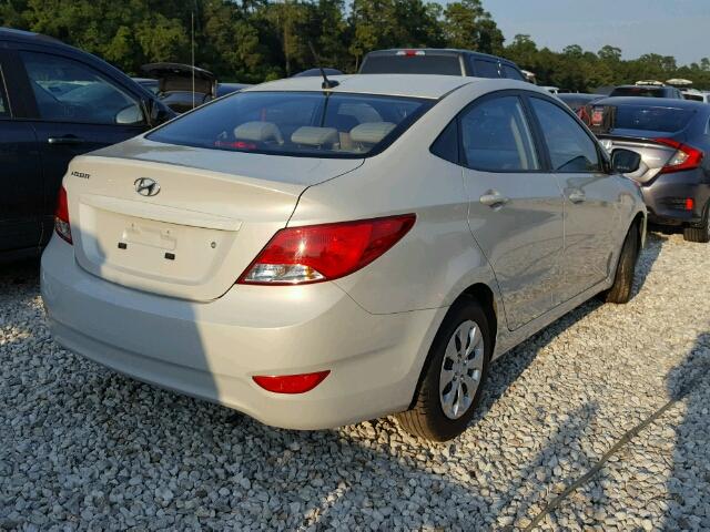 KMHCT4AE4GU947417 - 2016 HYUNDAI ACCENT WHITE photo 4