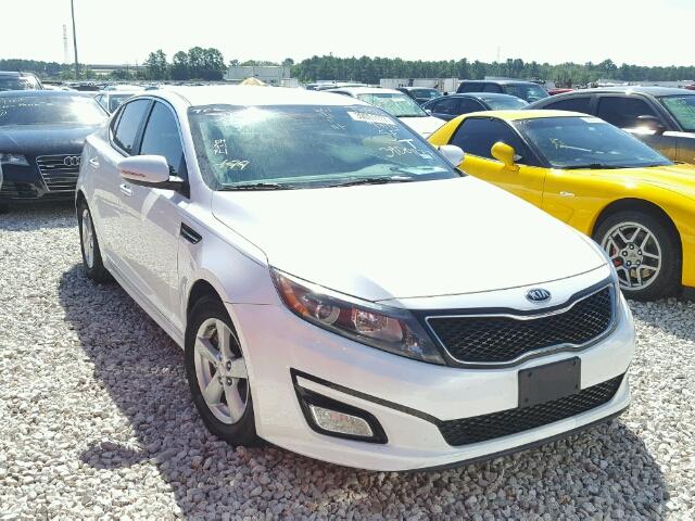 5XXGM4A78EG284635 - 2014 KIA OPTIMA WHITE photo 1