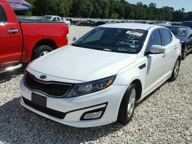 5XXGM4A78EG284635 - 2014 KIA OPTIMA WHITE photo 2