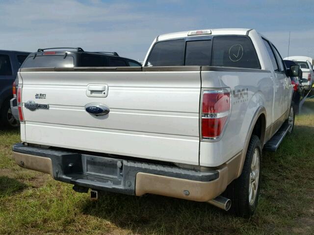 1FTFW1ETXCKD65344 - 2012 FORD F150 WHITE photo 4