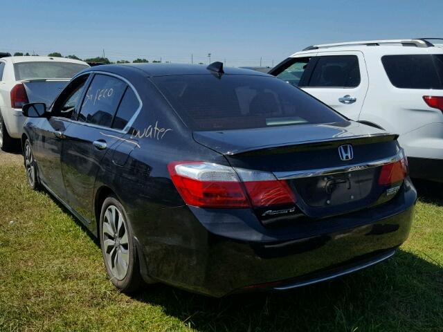 1HGCR6F73FA011637 - 2015 HONDA ACCORD HYB BLACK photo 3