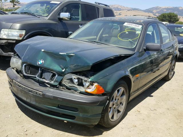 WBAAM3334XCA80539 - 1999 BMW 323I GREEN photo 2