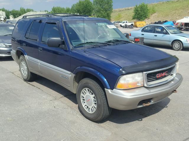 1GKDT13W712188959 - 2001 GMC JIMMY BLUE photo 1