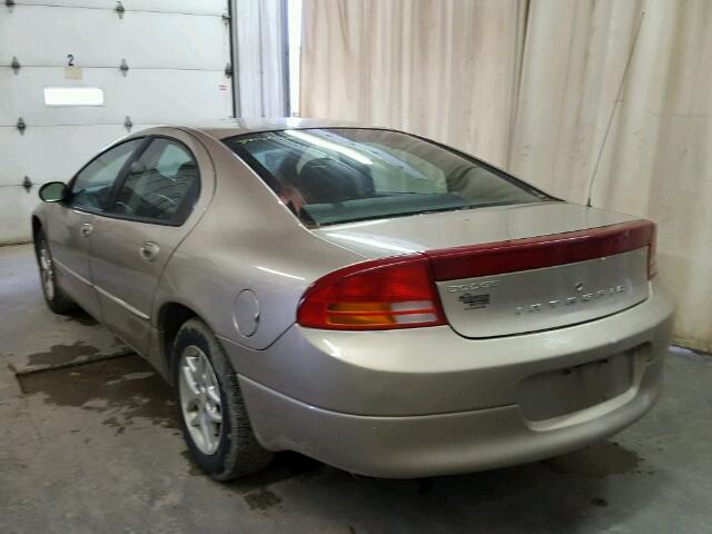 2B3HD46R24H661892 - 2004 DODGE INTREPID S 金色 照片 3