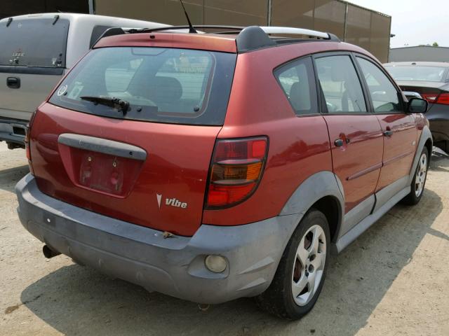 5Y2SL62834Z437806 - 2004 PONTIAC VIBE RED photo 4