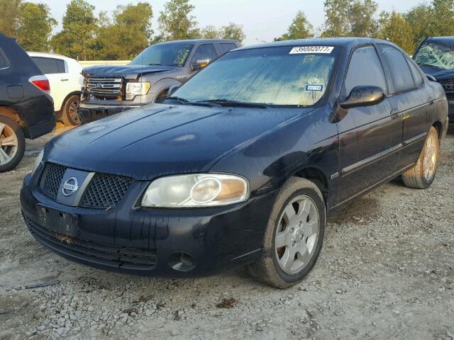 3N1CB51D76L560604 - 2006 NISSAN SENTRA 1.8 BLACK photo 2