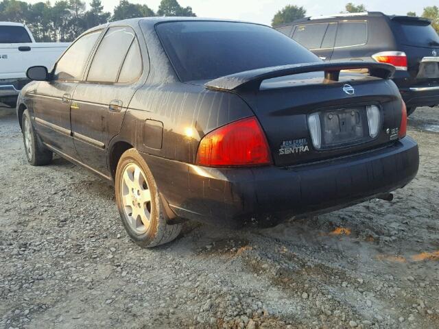 3N1CB51D76L560604 - 2006 NISSAN SENTRA 1.8 BLACK photo 3