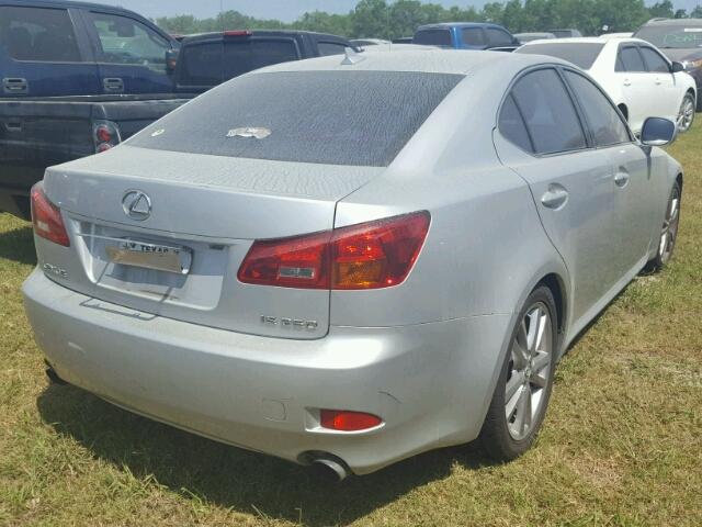 JTHBK262185080784 - 2008 LEXUS IS SILVER photo 4