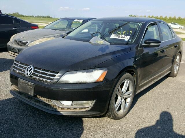 1VWCM7A31DC024148 - 2013 VOLKSWAGEN PASSAT BLACK photo 2