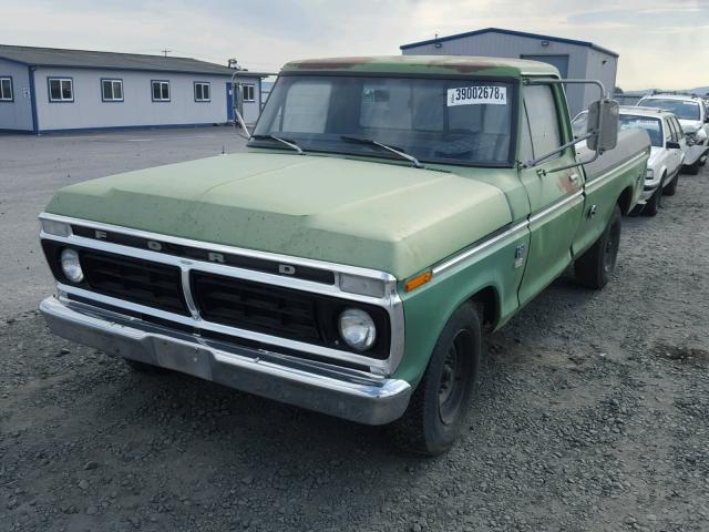 F25HRQ67426 - 1973 FORD F250 GREEN photo 2