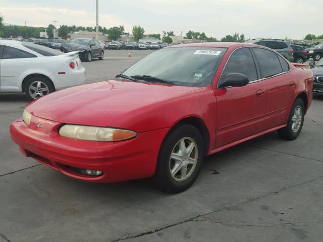 1G3NL52FX3C148185 - 2003 OLDSMOBILE ALERO GL RED photo 2