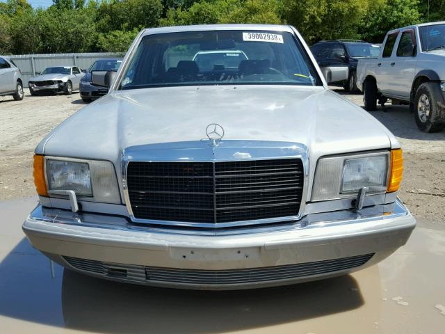 WDBCA35D0HA340714 - 1987 MERCEDES-BENZ 420 SEL SILVER photo 9