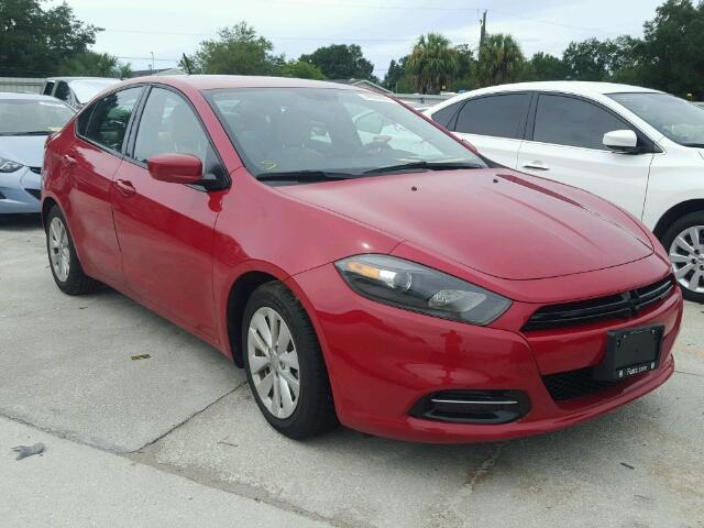 1C3CDFBAXED772679 - 2014 DODGE DART RED photo 1