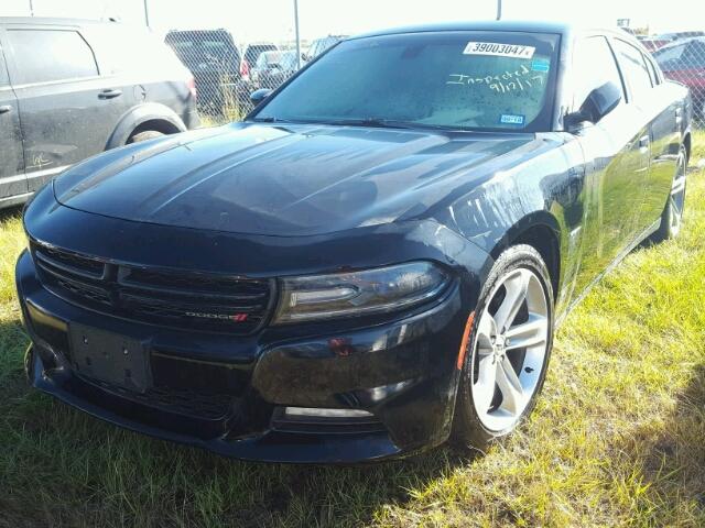 2C3CDXCT9HH652966 - 2017 DODGE CHARGER BLACK photo 2