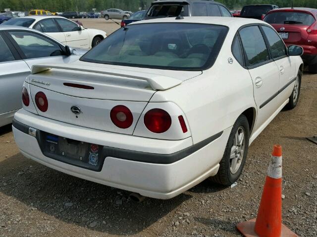 2G1WH55K839276911 - 2003 CHEVROLET IMPALA LS WHITE photo 4