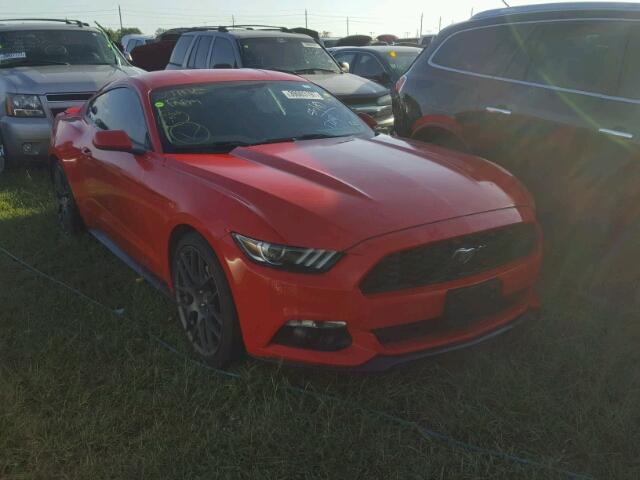 1FA6P8AM9F5318691 - 2015 FORD MUSTANG RED photo 1