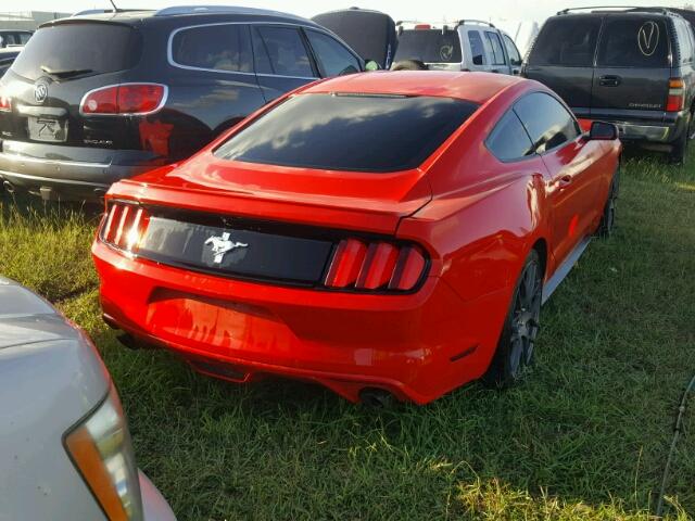 1FA6P8AM9F5318691 - 2015 FORD MUSTANG RED photo 4