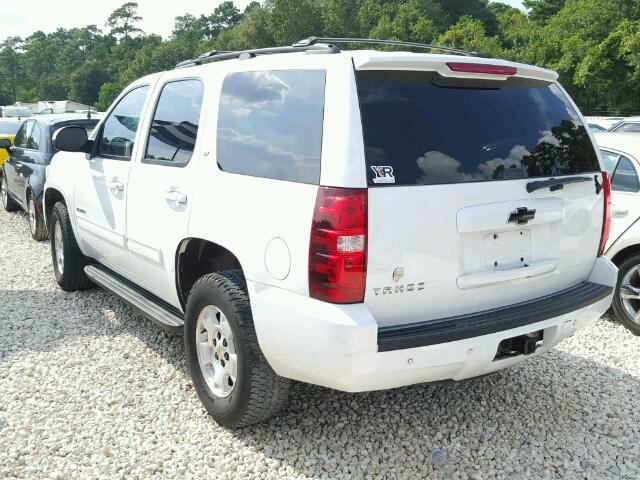 1GNSCBE09DR314632 - 2013 CHEVROLET TAHOE WHITE photo 3