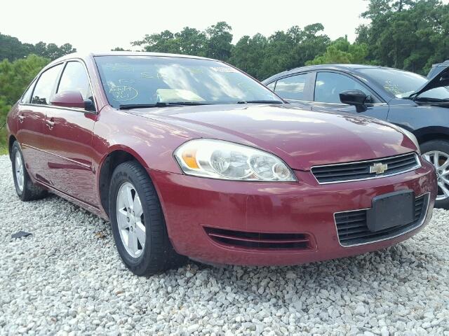 2G1WT58K869315253 - 2006 CHEVROLET IMPALA LT MAROON photo 1