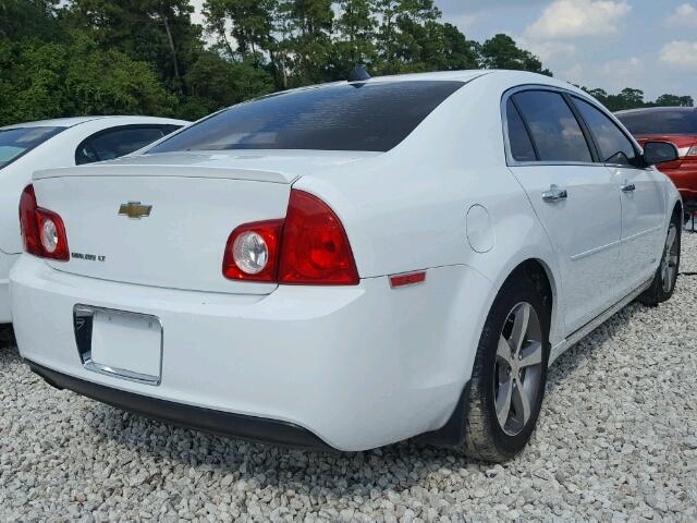 1G1ZC5E08CF116626 - 2012 CHEVROLET MALIBU 1LT WHITE photo 4