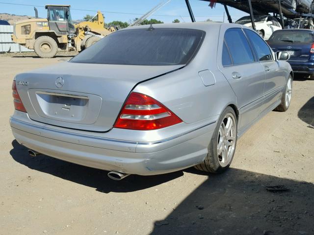 WDBNG76J23A366663 - 2003 MERCEDES-BENZ S 600 BURGUNDY photo 4